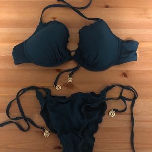 dark green h&m swimsuit